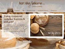 Tablet Screenshot of koroske-pekarne.si